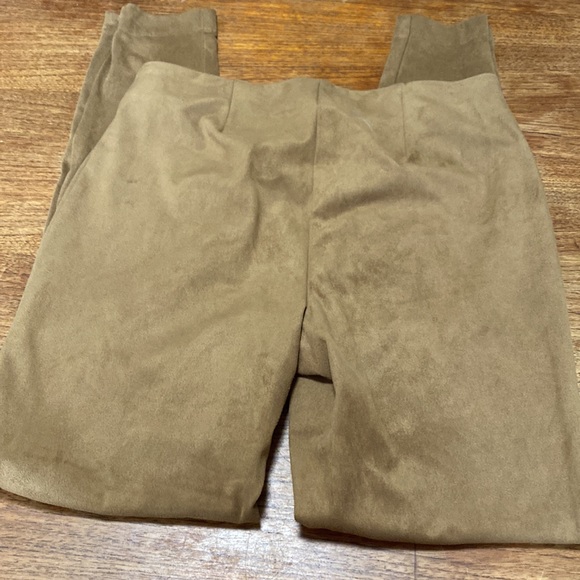 Reitmans faux suede leggings women’s size 9 soft brown - Picture 4 of 6